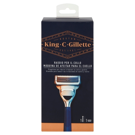 King C. Gillette 1 Rasoio da Uomo per il Collo